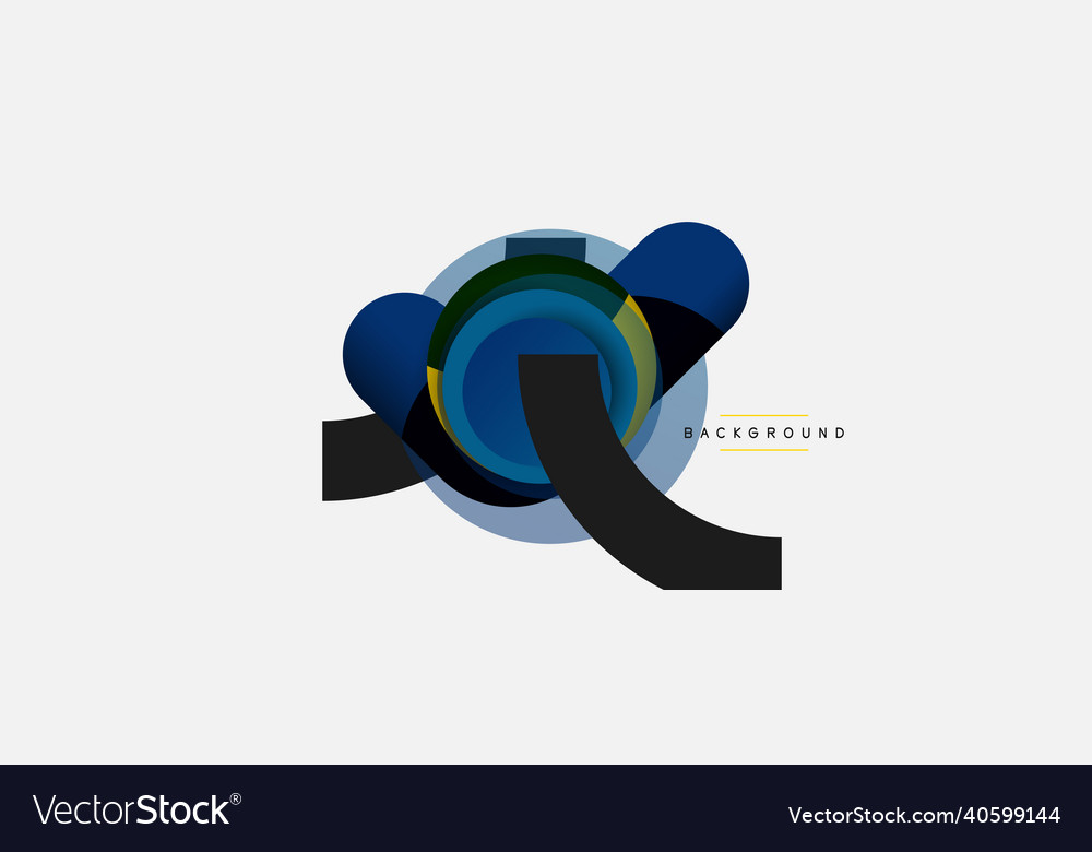 Circle and round shapes abstract background
