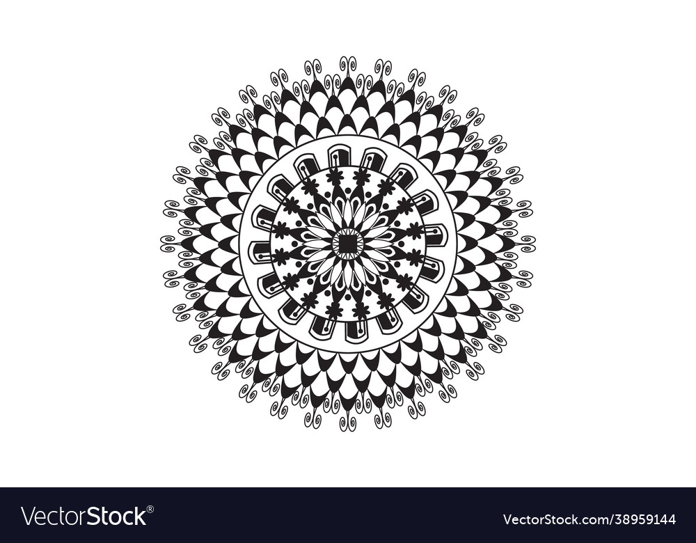 Circular pattern in form a mandala