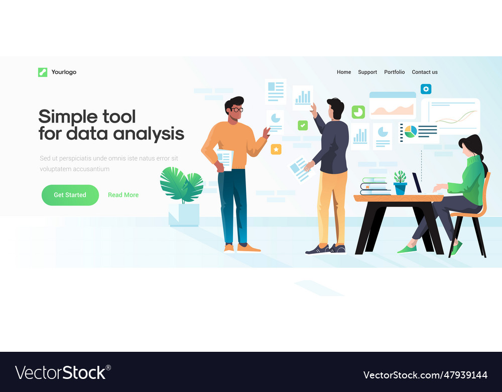 Flat modern design of simple tool for data vector image Flat modern design of simple tool for data