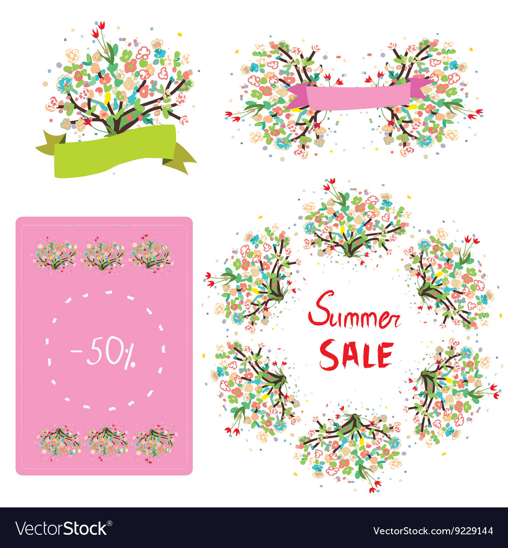 Floral Set zum Verkauf und Promotion