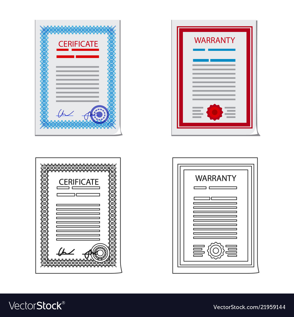 Isolierte Objekt von Form und Dokument-Icon-Set vector image Isolierte Objekt von Form und Dokument-Icon-Set