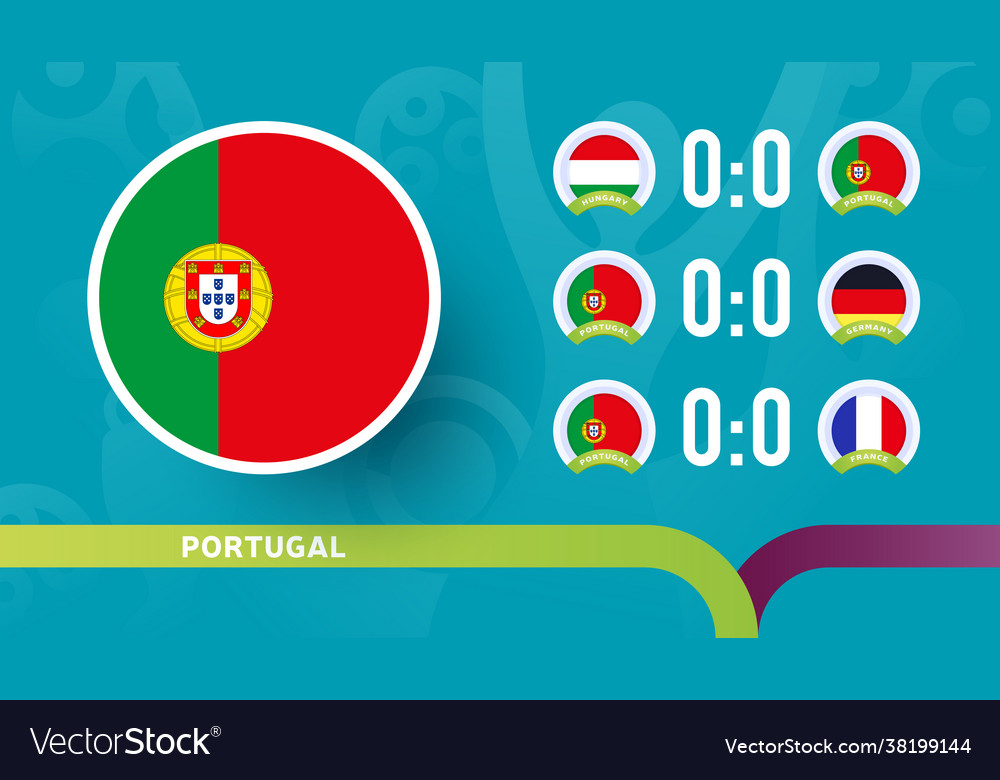 portugal-national-team-schedule-matches-royalty-free-vector