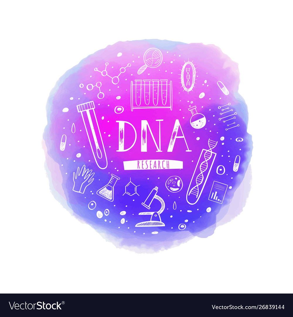 Poster with equipment for dna