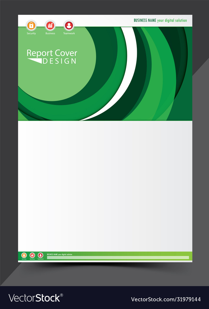 Report cover template business design