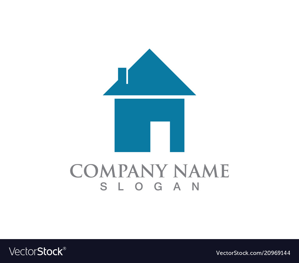 Simple house home real estate logo icons Vector Image