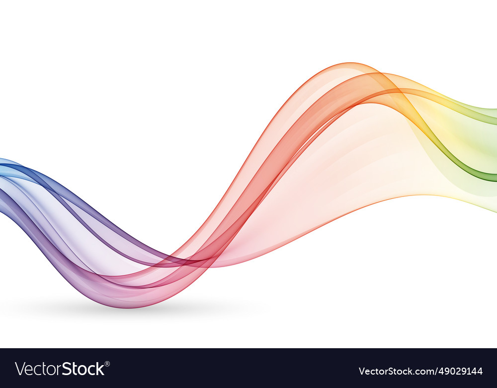 Smooth wavy lines on a white background abstract vector image Smooth wavy lines on a white background abstract