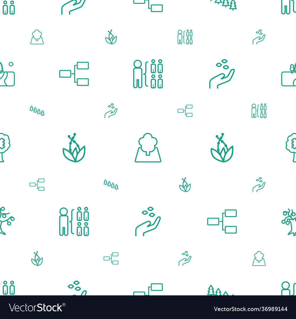 Tree icons pattern seamless white background