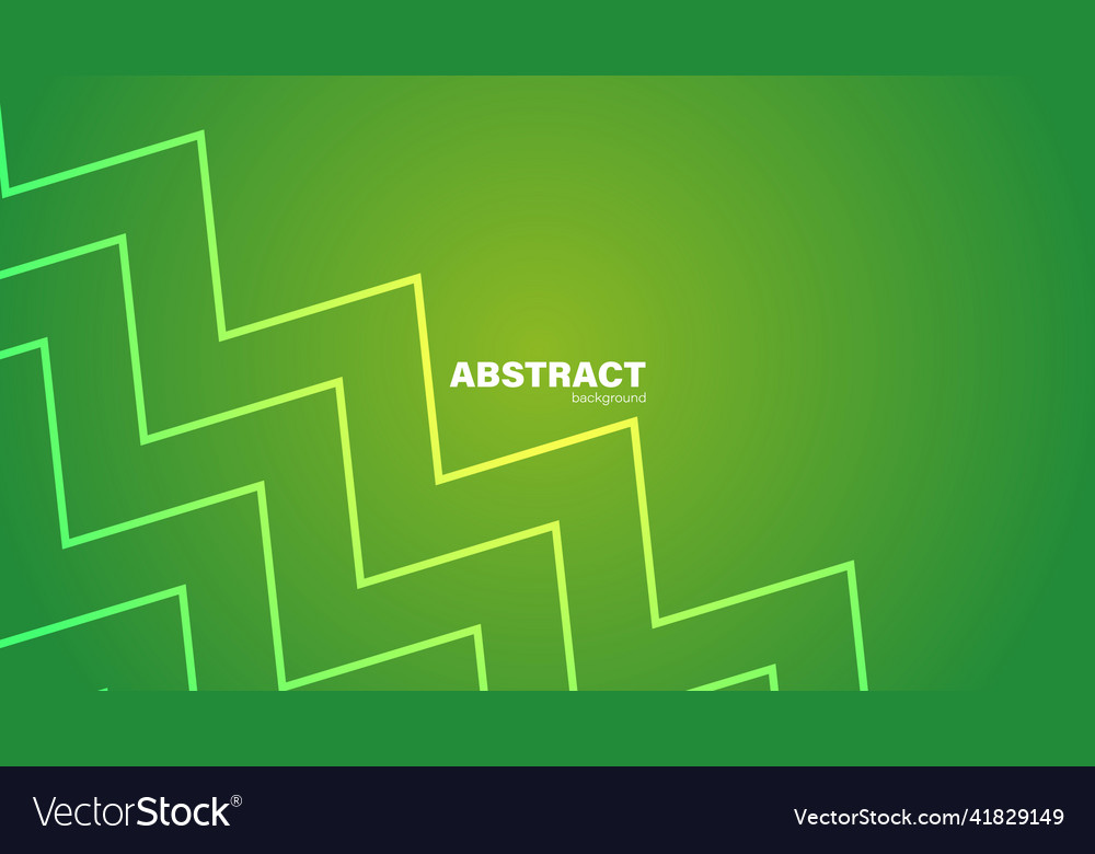 Abstract Green Zigzag Pattern
