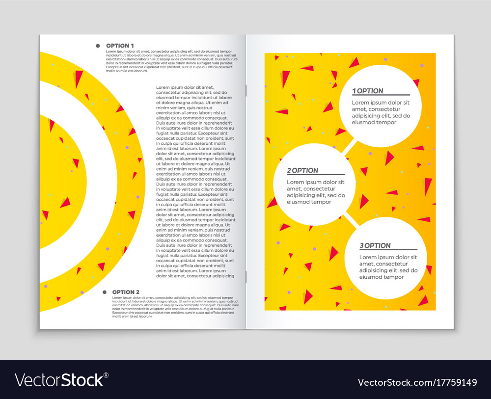 Abstract layout background set for art
