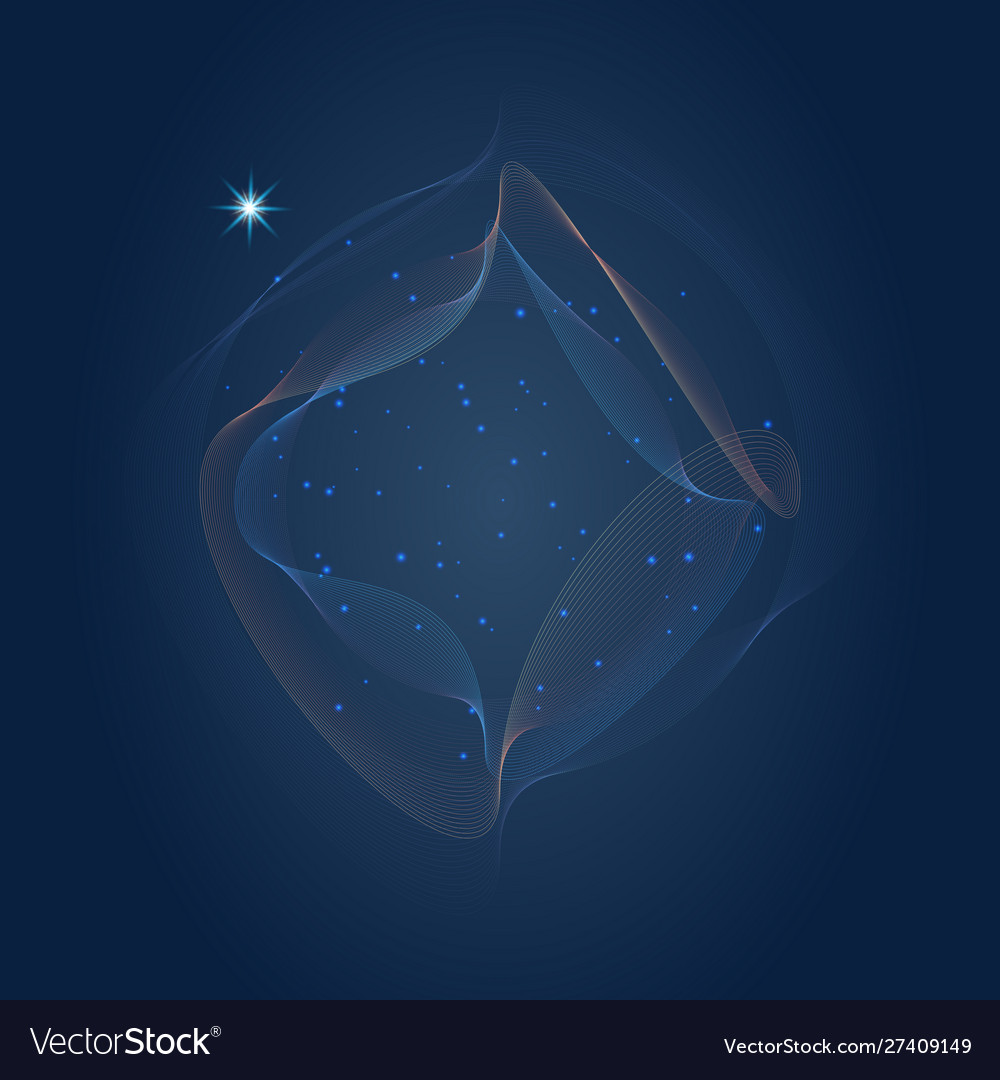 Abstract particles background with design circle