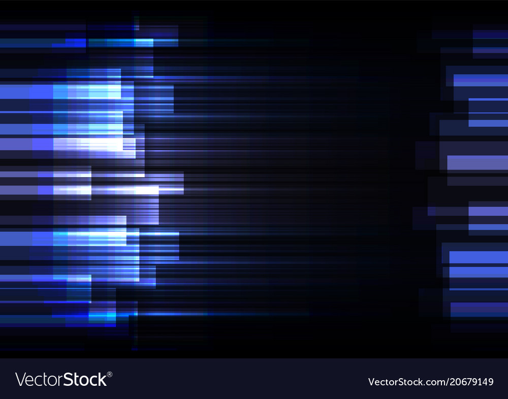 Blue speed bar overlap in dark background Vector Image