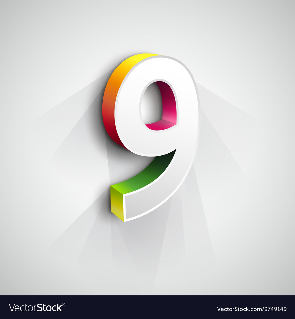 Chrome Number Nine 3D Render
