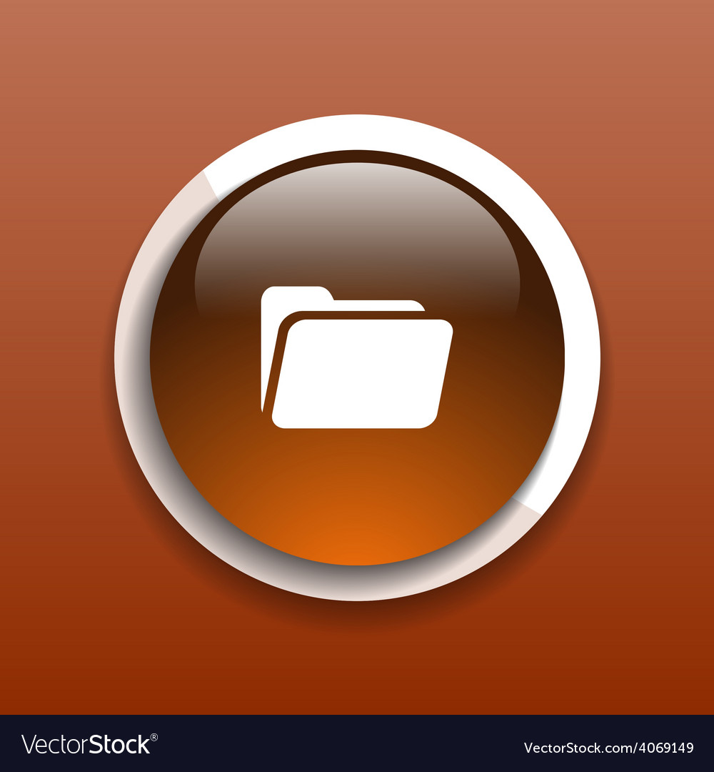 Circle icon folder binder isolated file document