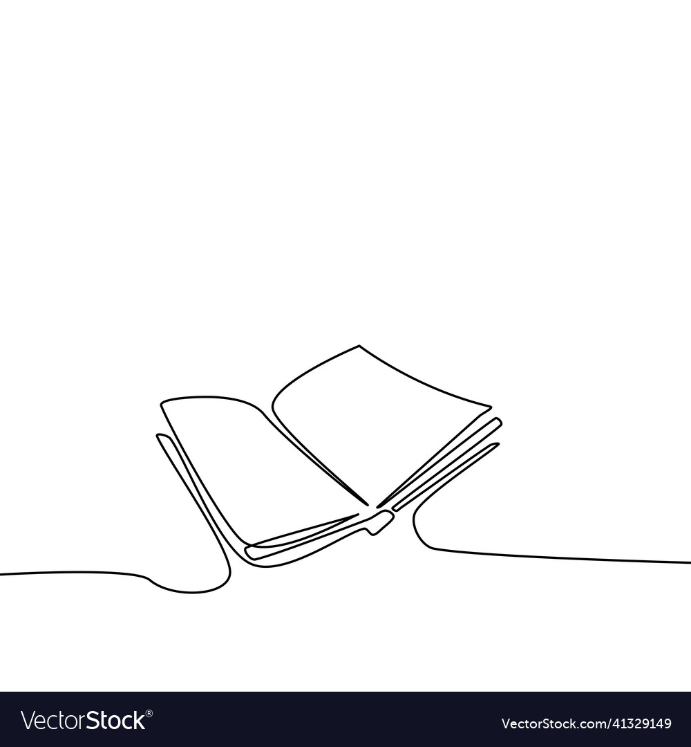 Draw a continuous line of the book
