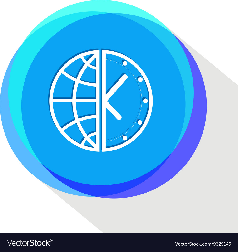 Globe and clock