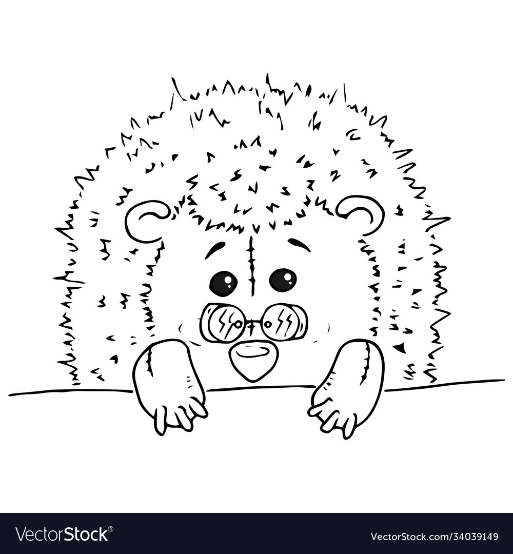 Hedgehog toy icon a toy fabric hand Royalty Free Vector