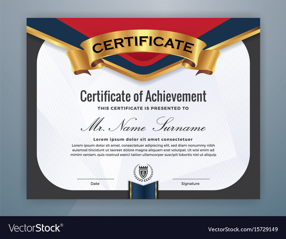 Multipurpose modern professional certificate Vector Image