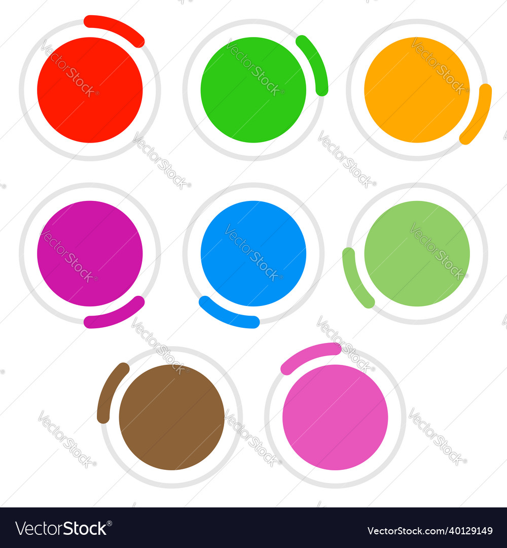Progress steps phases stages indicator circular vector image Progress steps phases stages indicator circular