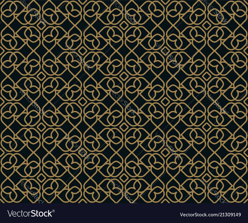 Seamless pattern graphic lines ornament floral