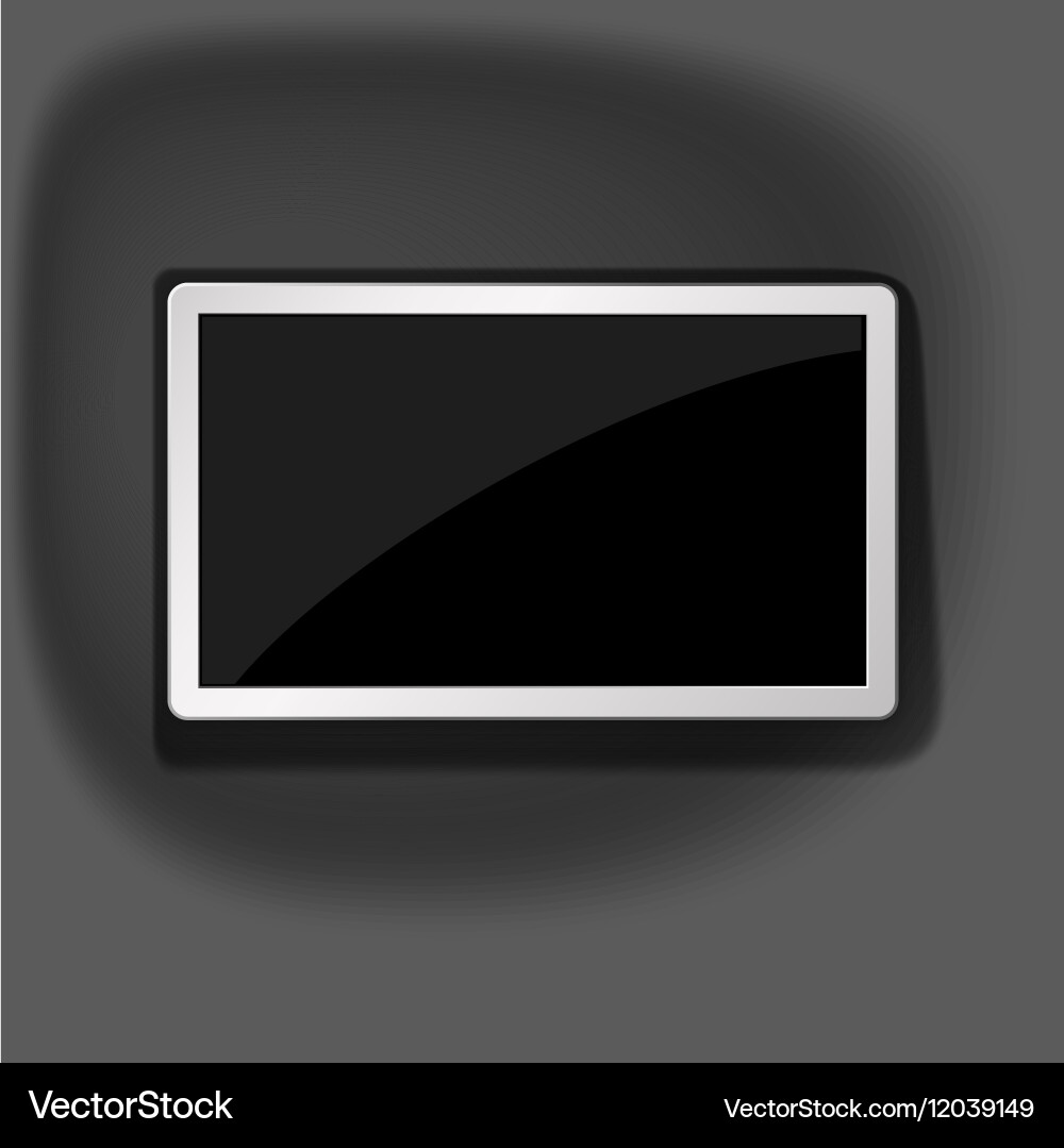 Smart tv mockup Royalty Free Vector Image - VectorStock