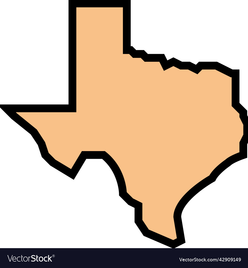 Texas state color icon