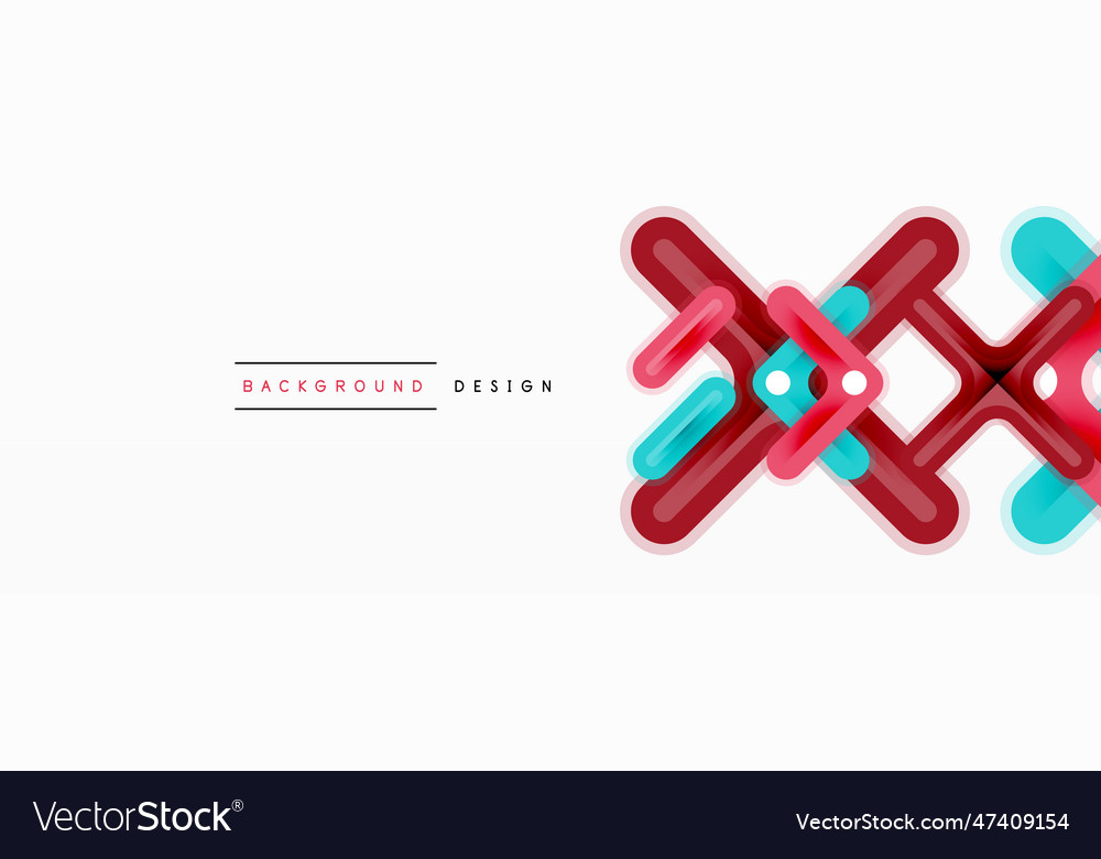 Cross line background minimal geometric template vector image Cross line background minimal geometric template