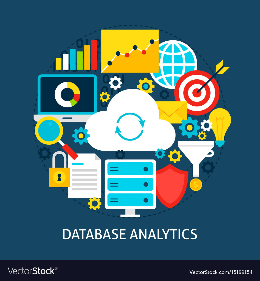 Database analytics flat concept