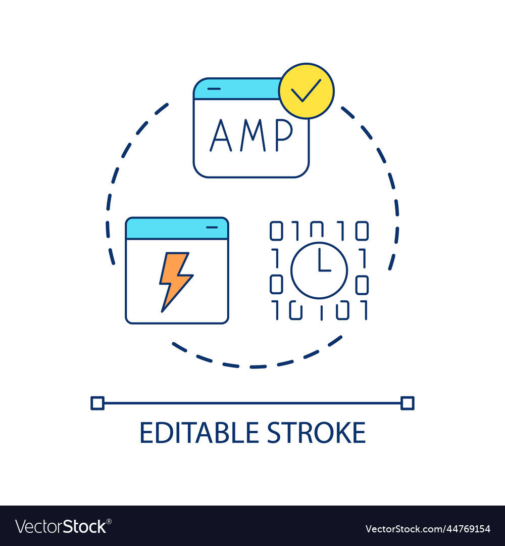 Faster load speed concept icon vector image Faster load speed concept icon