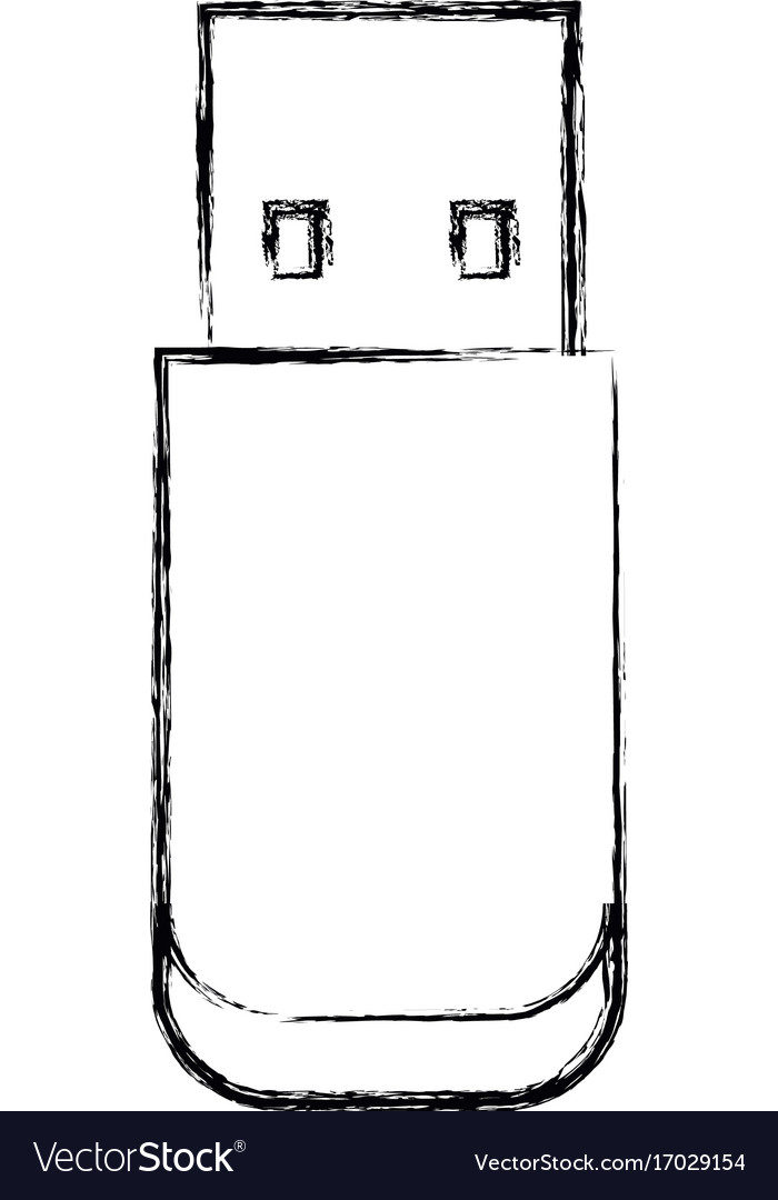 Flash drive template usb memory connection data