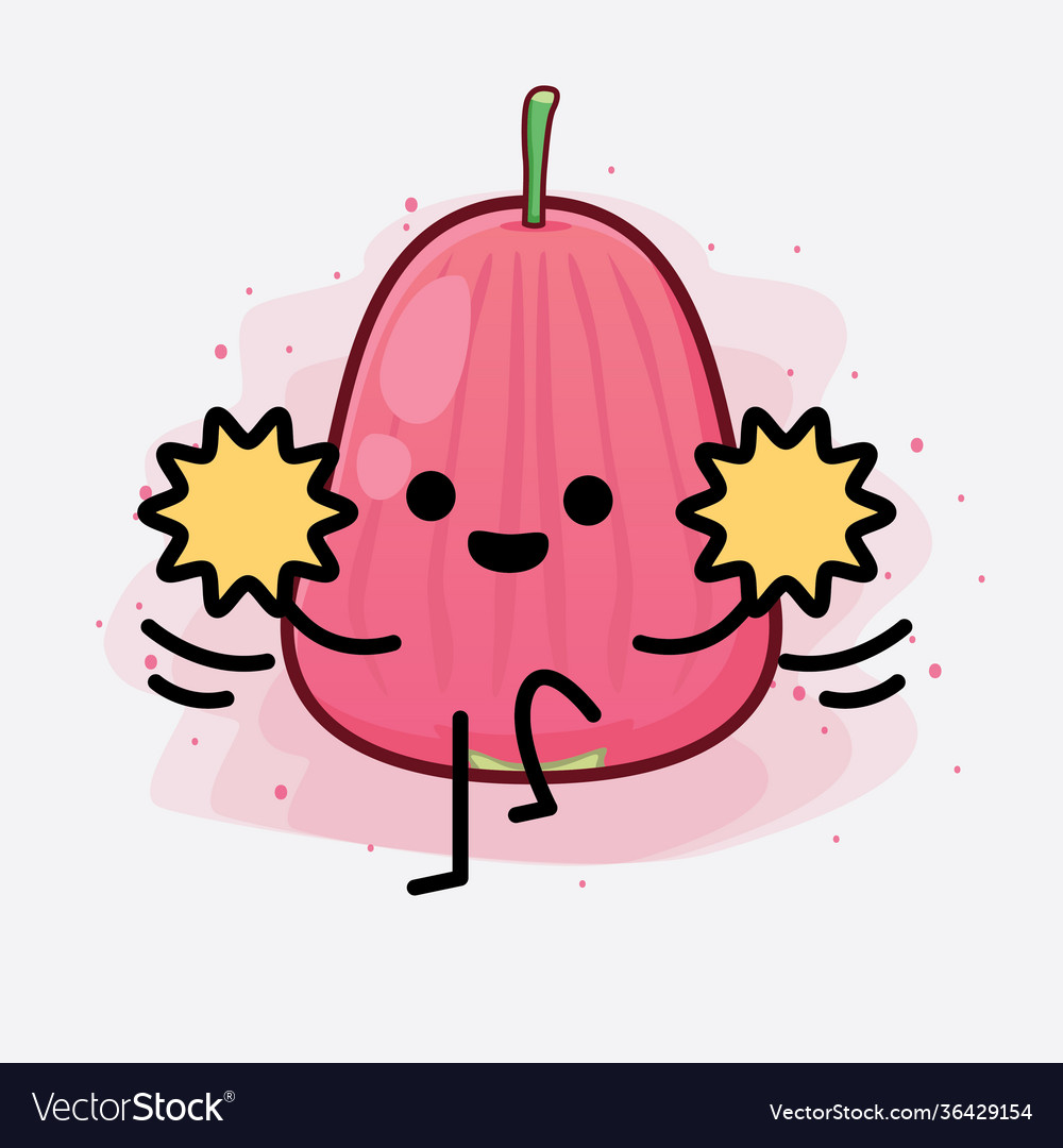 Java apple fruit cute character with simple face