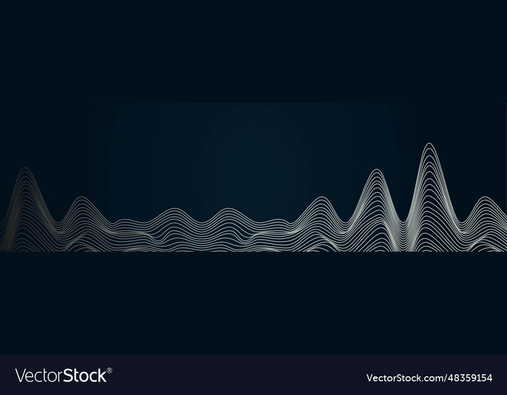 Linear gradient abstract waves design