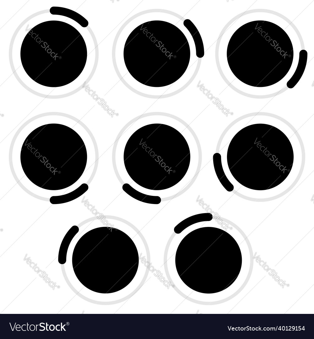 Progress steps phases stages indicator circular vector image Progress steps phases stages indicator circular