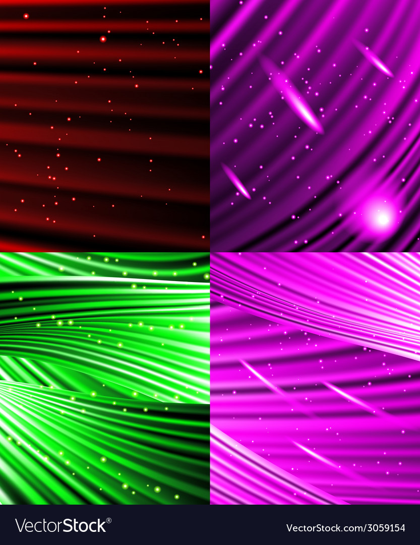 Set of background colourful luminous rays