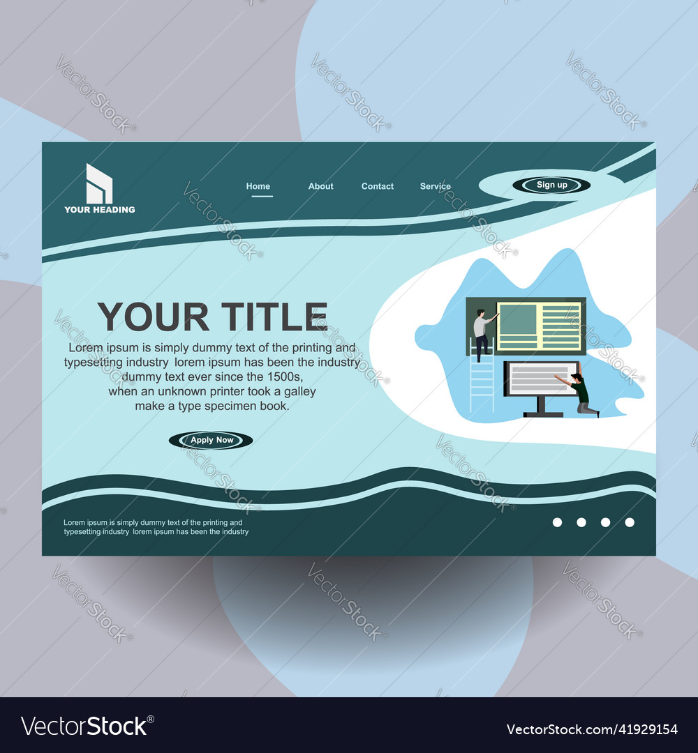 Web site design template art