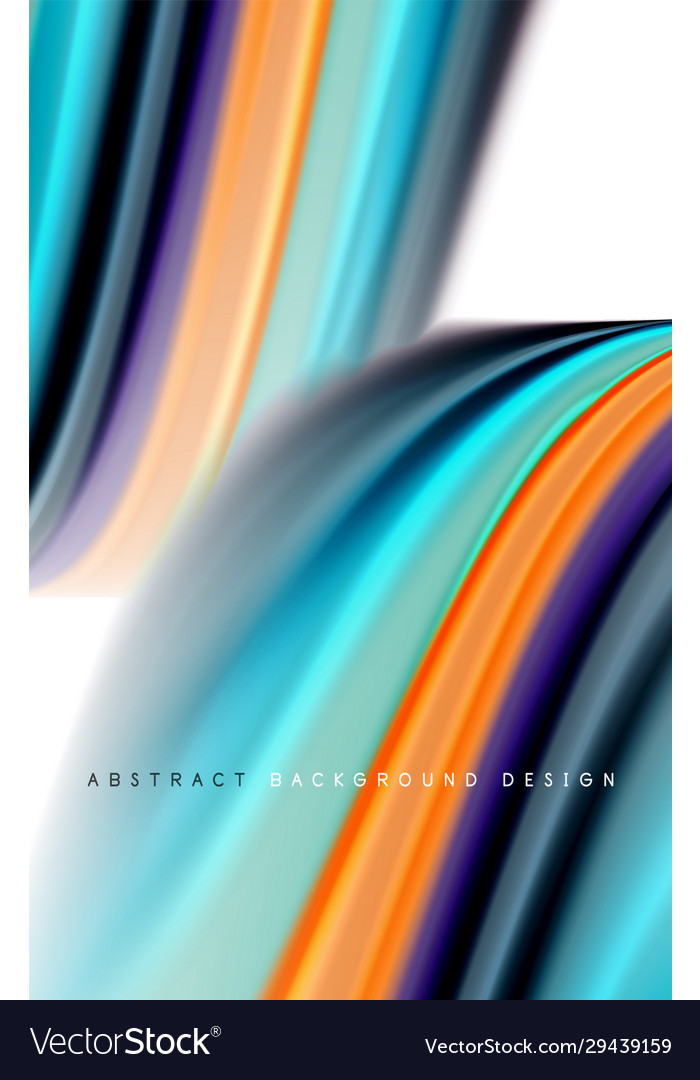 Abstract background - fluid color gradient waves Vector Image Abstract background - fluid color gradient waves