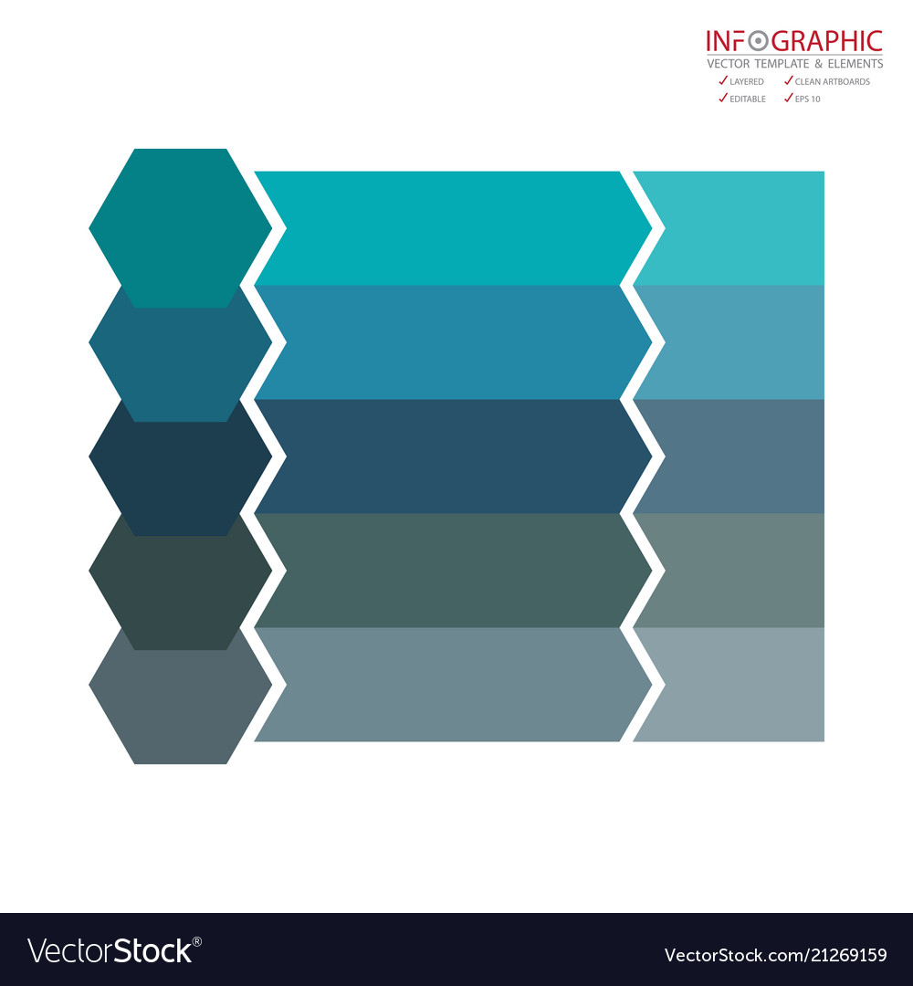 Abstract element infographics 5 option design vector image Abstract element infographics 5 option design