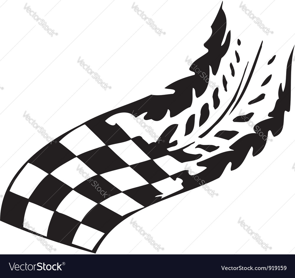 Checkered flag - symbol racing