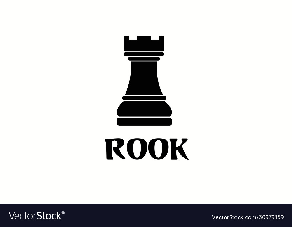 Silhouette of a rook chess piece Royalty Free Vector Image, rook chess