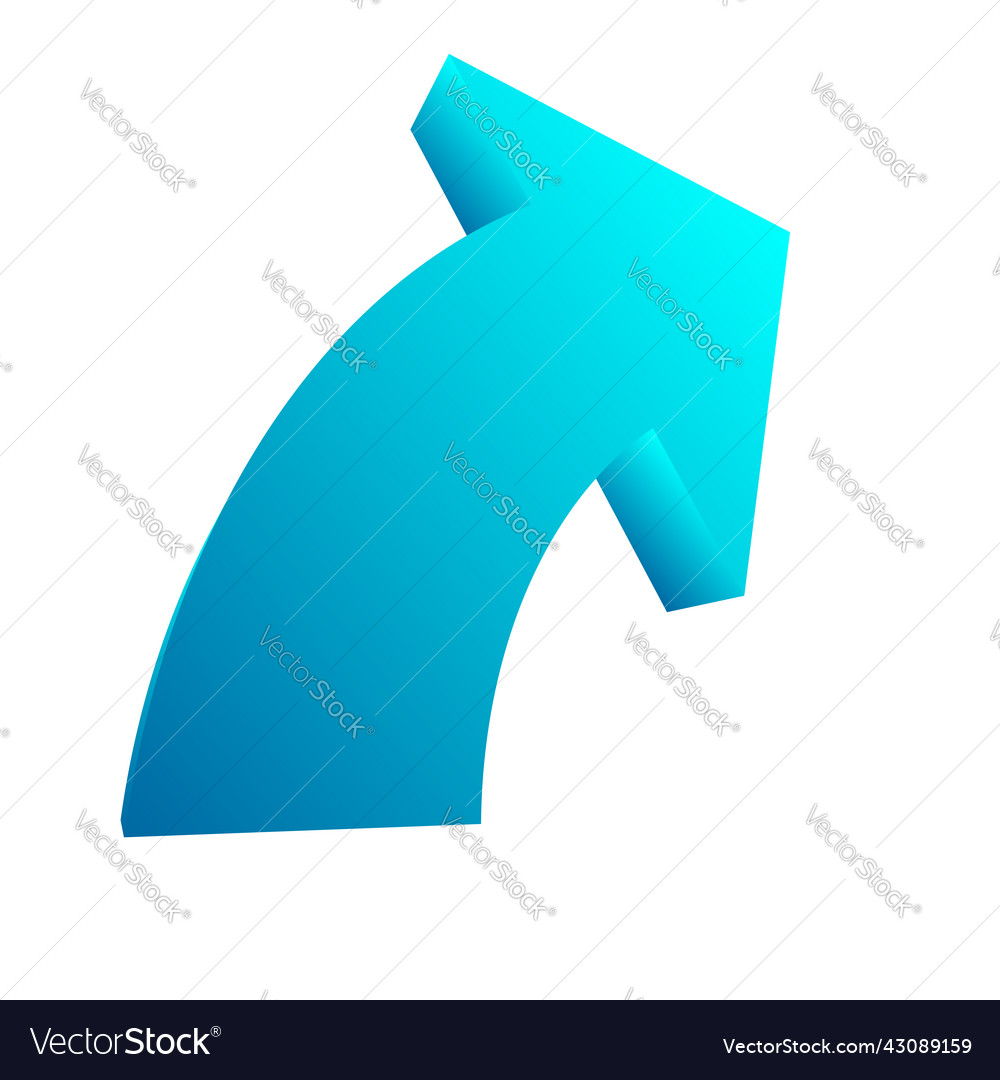 Circular arrow pointer shape element vector image Circular arrow pointer shape element