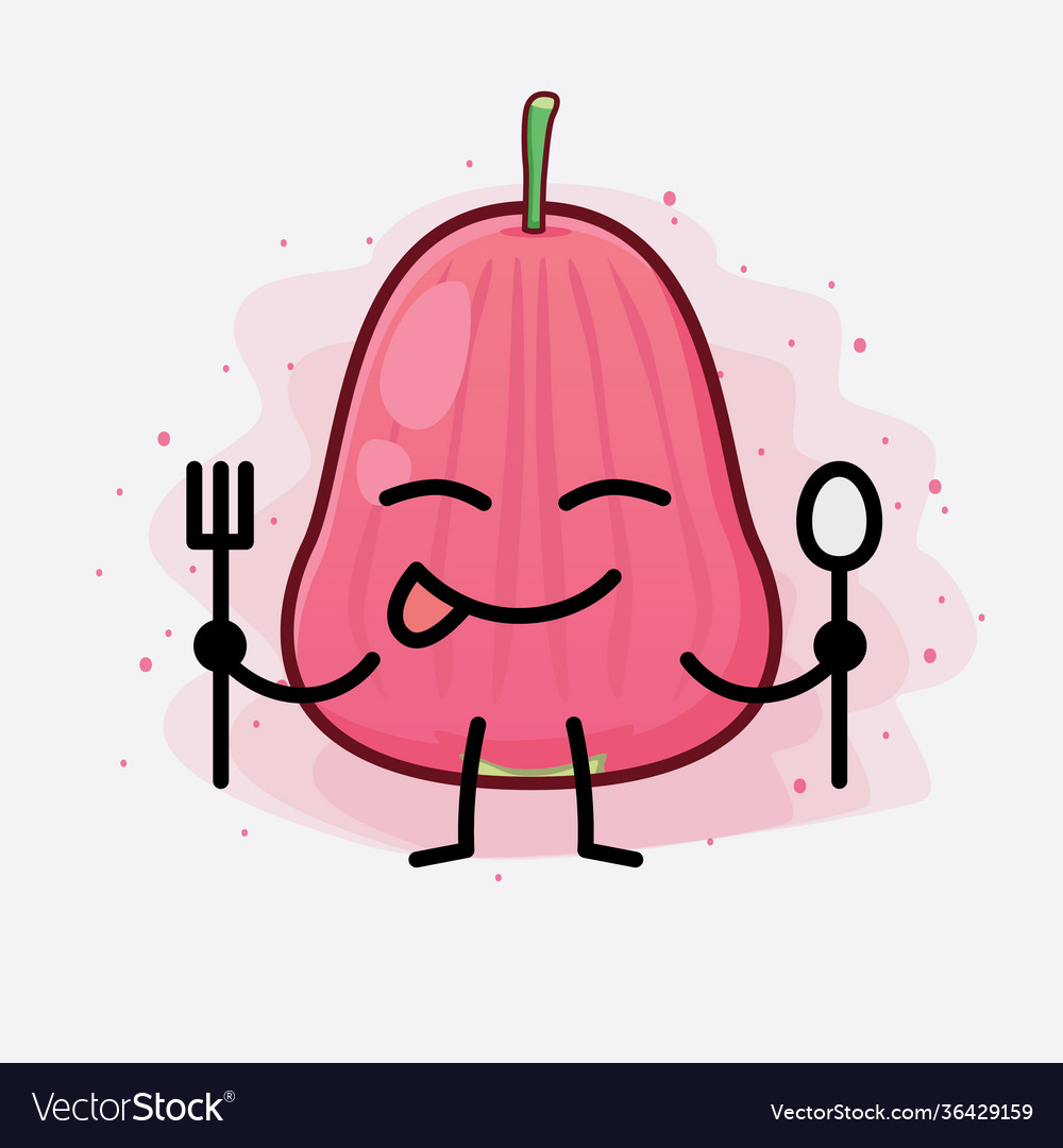 Java apple fruit cute character with simple face