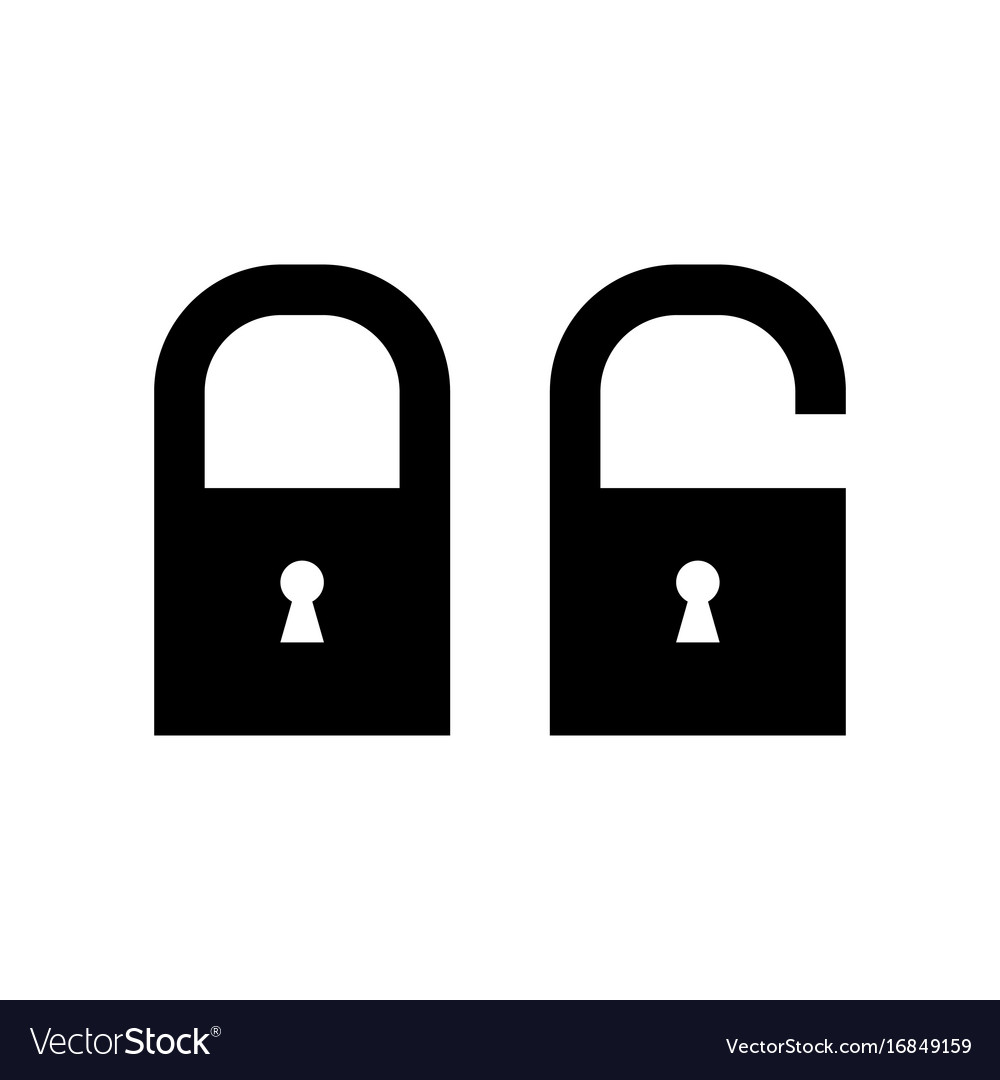 Lock and Unlock Icons Set