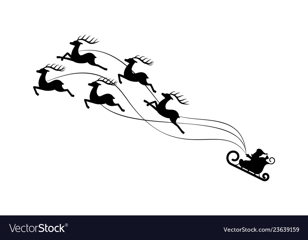 Paper Cut Santa & Reindeer