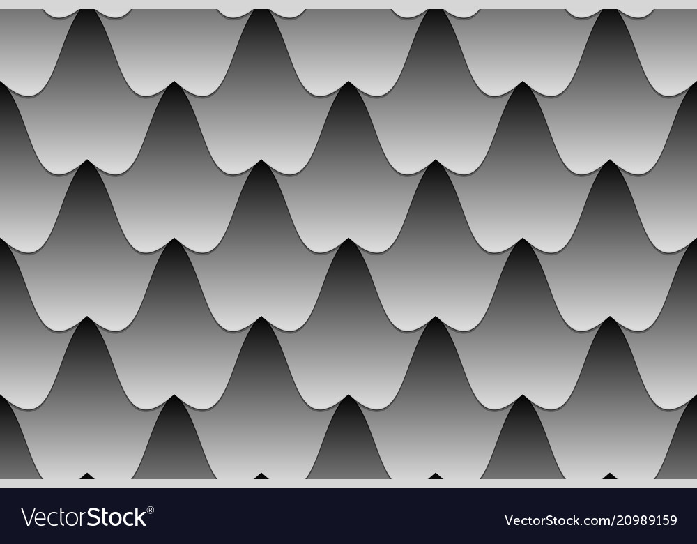 Seamless wavy tiled pattern