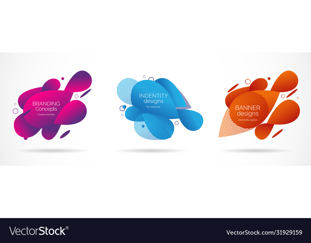 Set web banner template Vector Image Set web banner template