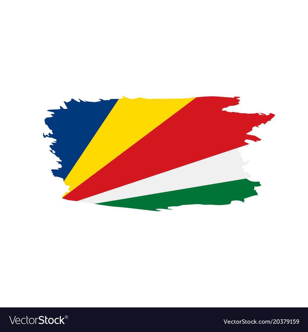 Seychelles flag Royalty Free Vector Image - VectorStock