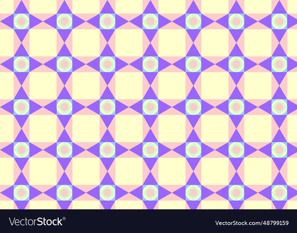 Triangle circle and quadrate pattern on pastel