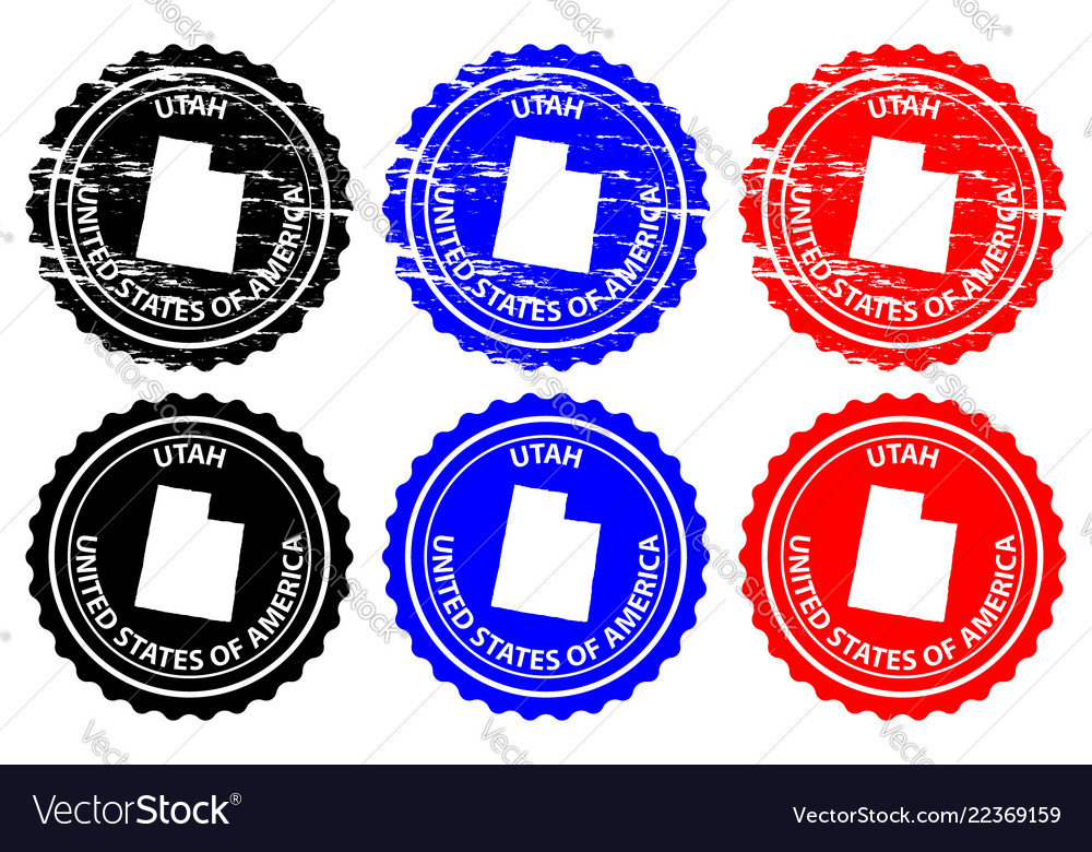 Utah Rubber Stamp Royalty Free Vector Image - Vectorstock