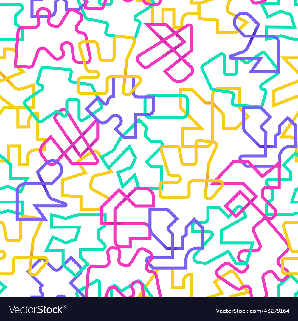 Abstract Chaotic Line Pattern