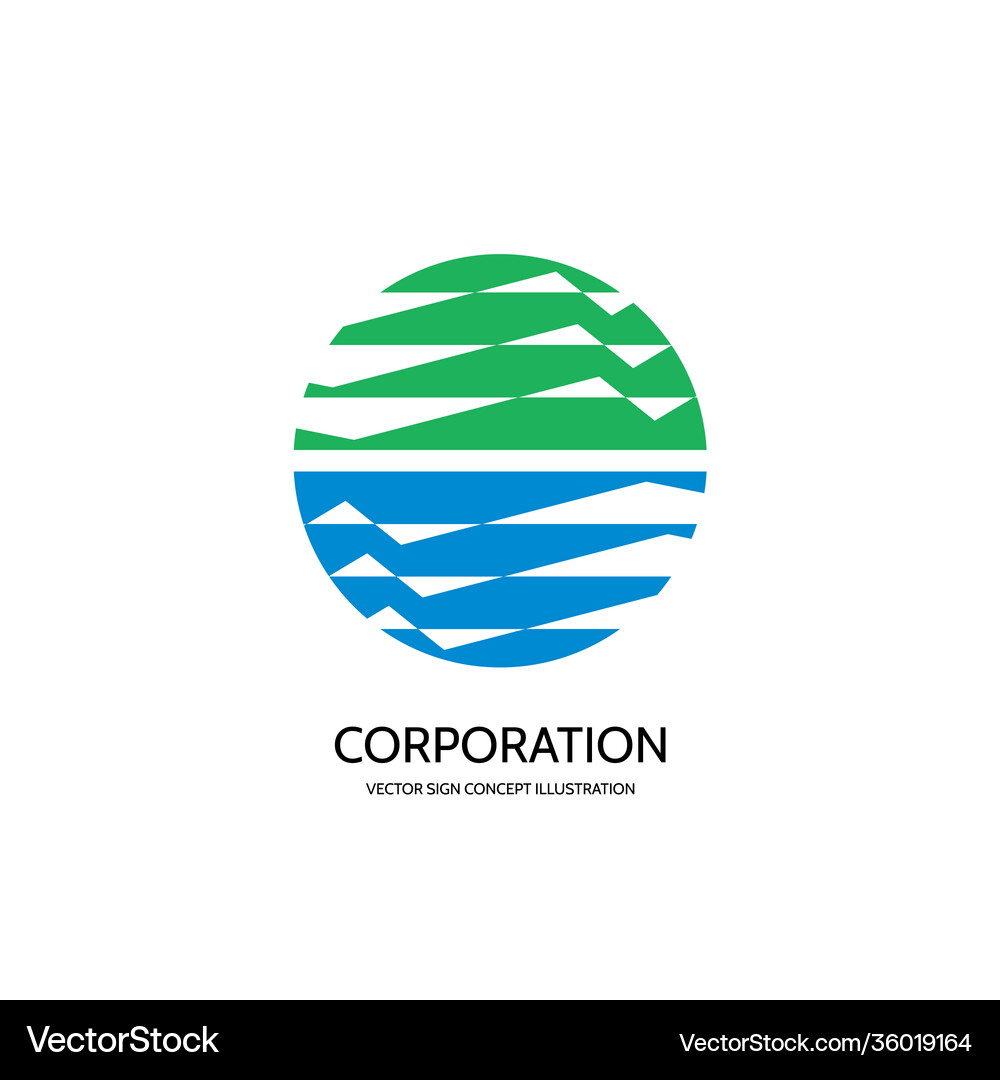 Abstract logo template creative Royalty Free Vector Image