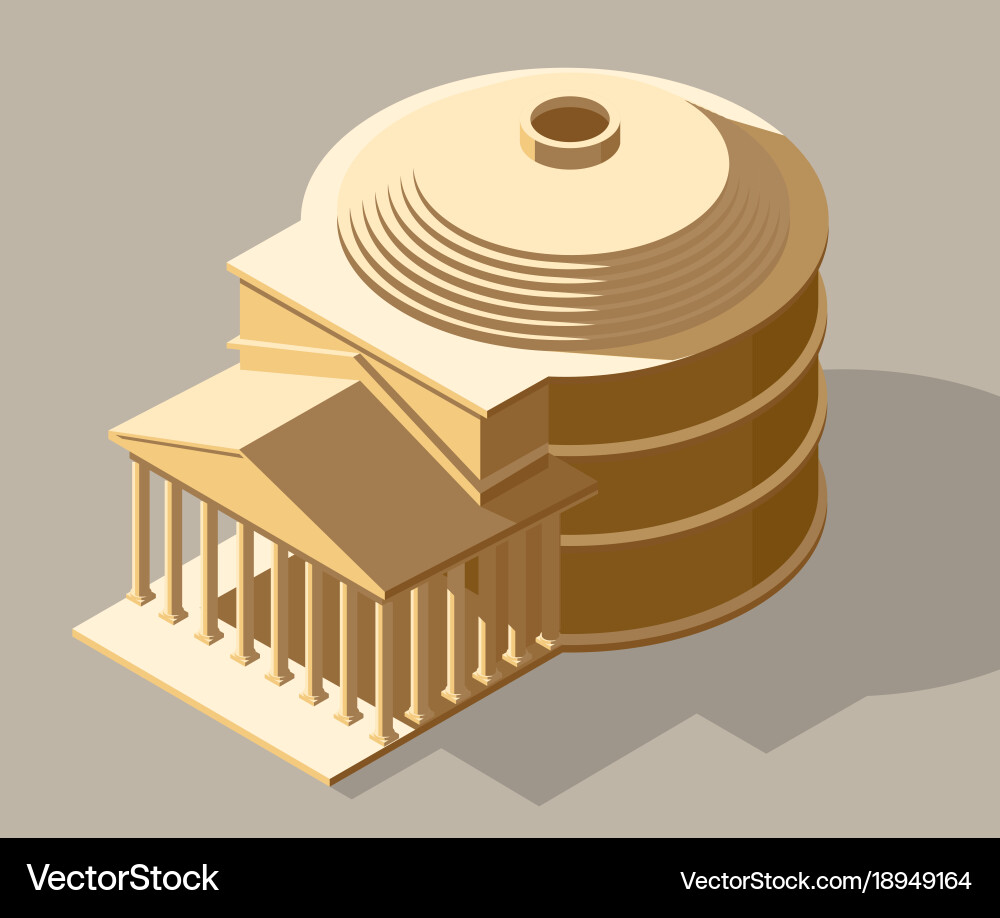 Ancient isometric Royalty Free Vector Image - VectorStock
